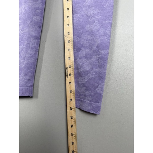 NVGTN Purple Camo Seamless Leggings High Waisted Women's M Athletic Fitness Wear - Picture 7 of 9